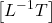 \displaystyle \left[ {{{L}^{{-1}}}T} \right]