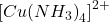 \displaystyle {{\left[ {Cu{{{\left( {N{{H}_{3}}} \right)}}_{4}}} \right]}^{{2+}}}