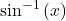 \displaystyle {{\sin }^{{-1}}}\left( x \right)